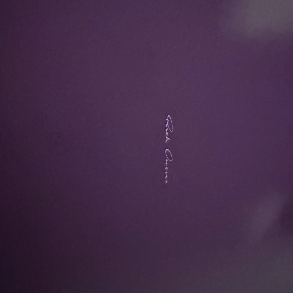 Rick Owens Black and Purple Sneakers